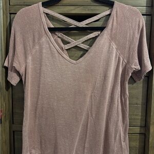 Women's Buckle V-Neck Top